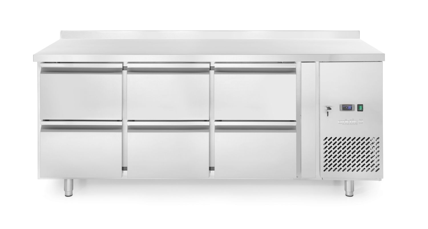 Külmlaud 6 sahtliga, Arktic, 135L, Hõbedane, 230V/400W, 1795x700x(H)840mm
