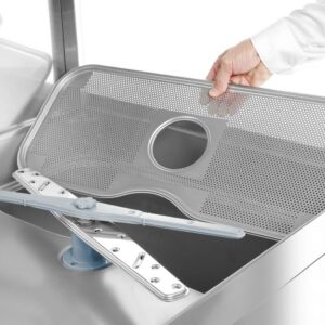 Pass-through dishwasher, electronic control, HENDI, Profi Line, Silver, 400V/6520W, 655x785x(H)1500mm