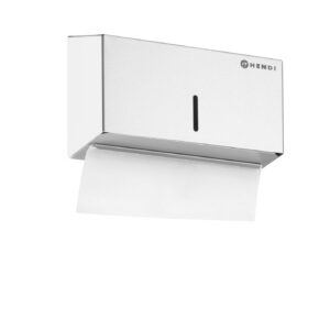 Paberrätikute dosaator, lukustatav, HENDI, 250 tükki, Hõbedane, 260x120x(H)160mm