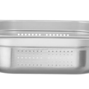 GN 1/2 anum, perforeeritud, HENDI, Profi Line PLUS, GN 1/2, 6,5L, Hõbedane, 325x265x(H)100mm