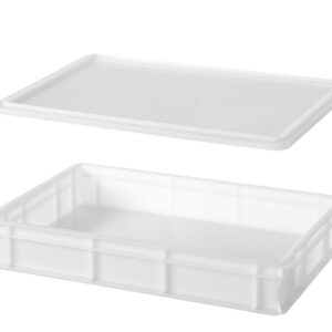 Pitsataigna säilituskast 600x400, AmerBox, Profi Line, Valge, 600x400x(H)100mm, Ristkülikukujuline
