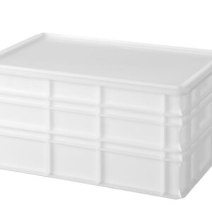 Pitsataigna säilituskast 600x400, AmerBox, Profi Line, Valge, 600x400x(H)100mm, Ristkülikukujuline