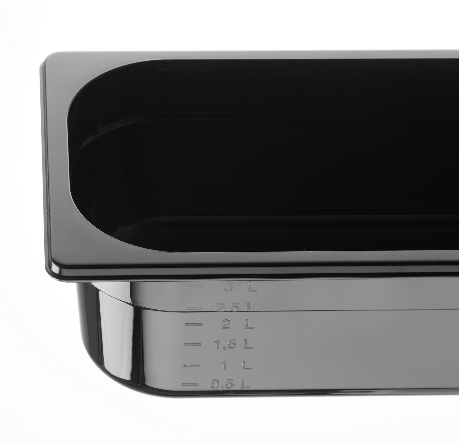 GN 1/3 konteiner COOL, HENDI, COOL, GN 1/3, 3,8L, Must, 325x176x(H)100mm - Image 3