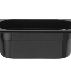 GN 1/4 konteiner COOL, HENDI, COOL, GN 1/4, 2,6L, Must, 265x163x(H)100mm