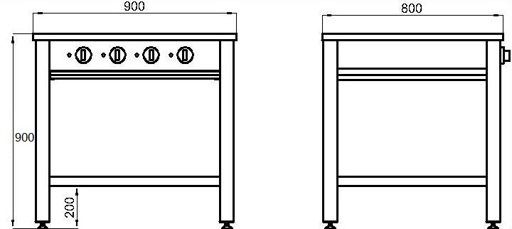 Elektripliit Ecente EVM-4 - Pilt 2
