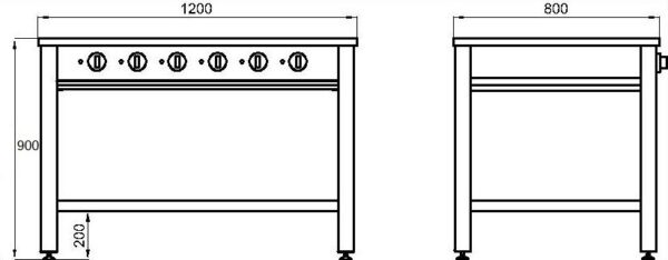 Elektripliit Ecente EVM-6