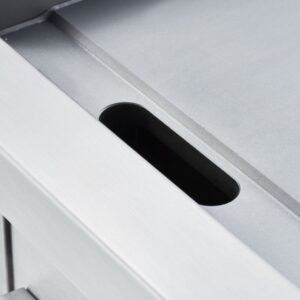 Elektriline grillplaat Stalgast 700 ND, sile, 800 mm