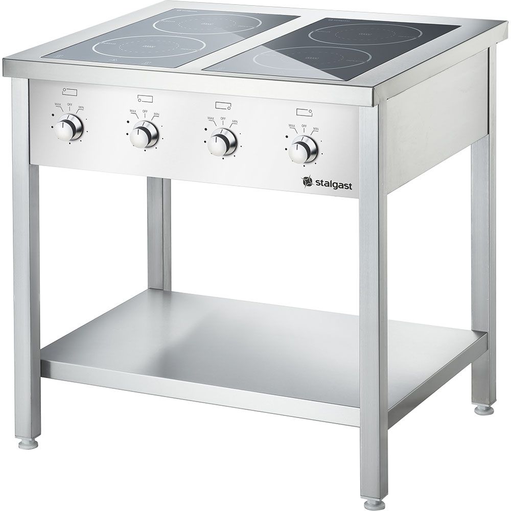 Induktsioonpliit Stalgast 800 mm, 4 × 3,5 kW