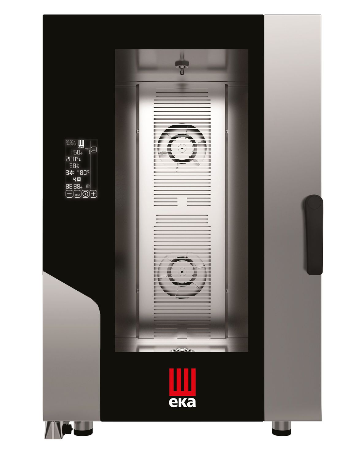 Electric convection-steam oven Millennial Black Mask Gastro 11 x GN 1/1 - electronic control, Tecnoeka, Millennial Black Mask, LEFT DOOR, 400V/15400W, 730x849x(H)1130mm