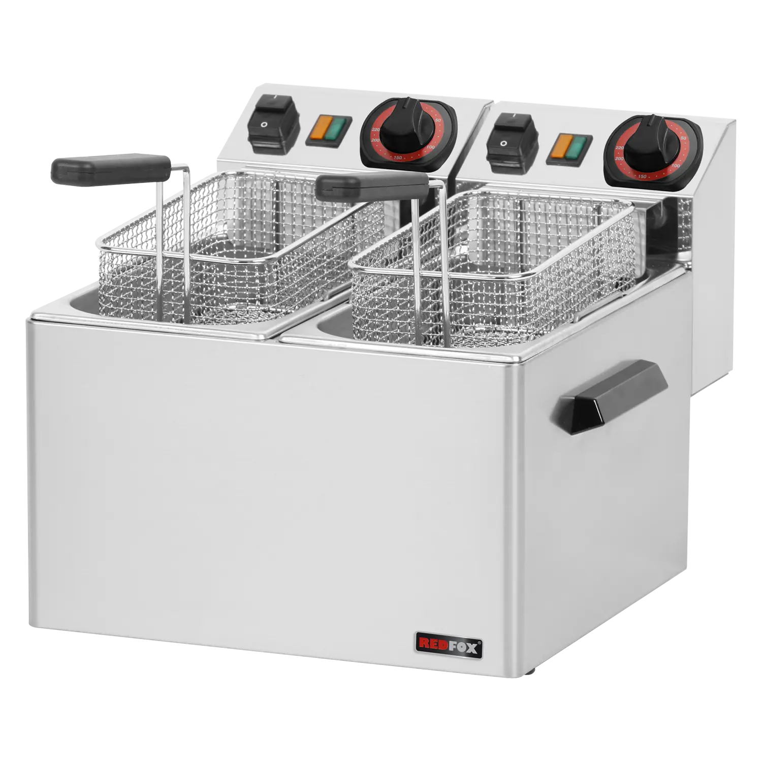 Elektriline fritüür 2 korviga 0,6 kW/l, 5+5 l laualt kasutatav 230 V FE 44 S