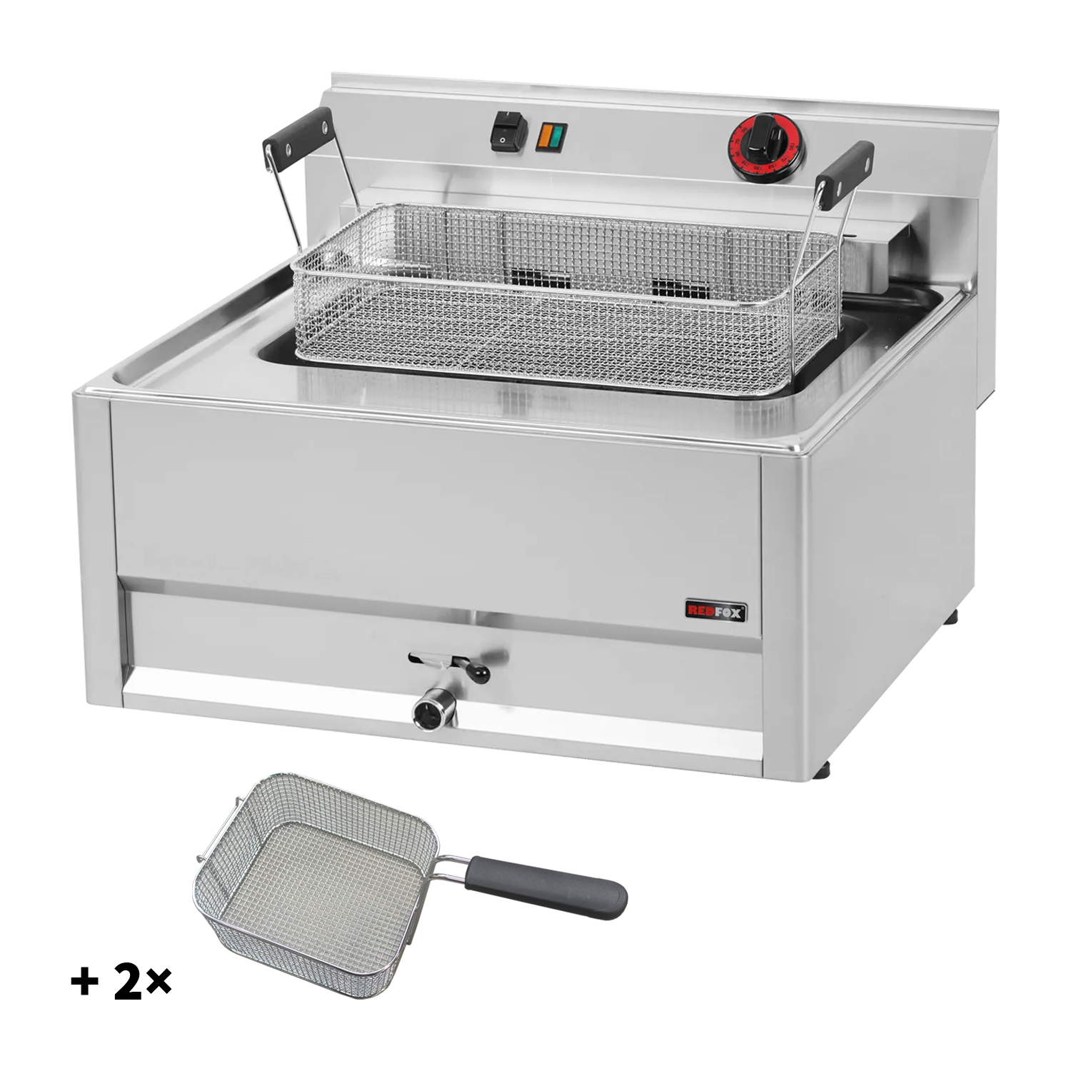 Elektriline fritüür 0,56 kW/l, 16 l koos paagi ja kolme korviga 400 V FE 66/3 ELT