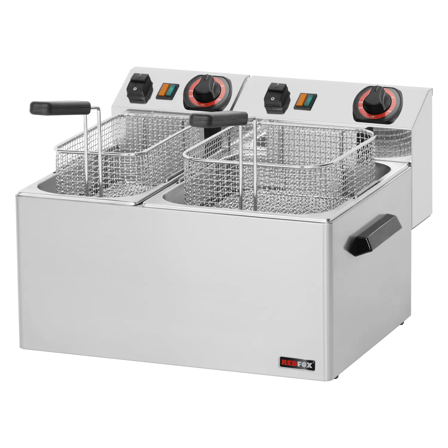 Elektriline fritüür 0,42 + 0,38 kW/l, 8 + 5 l töölaud 230 V FE 74
