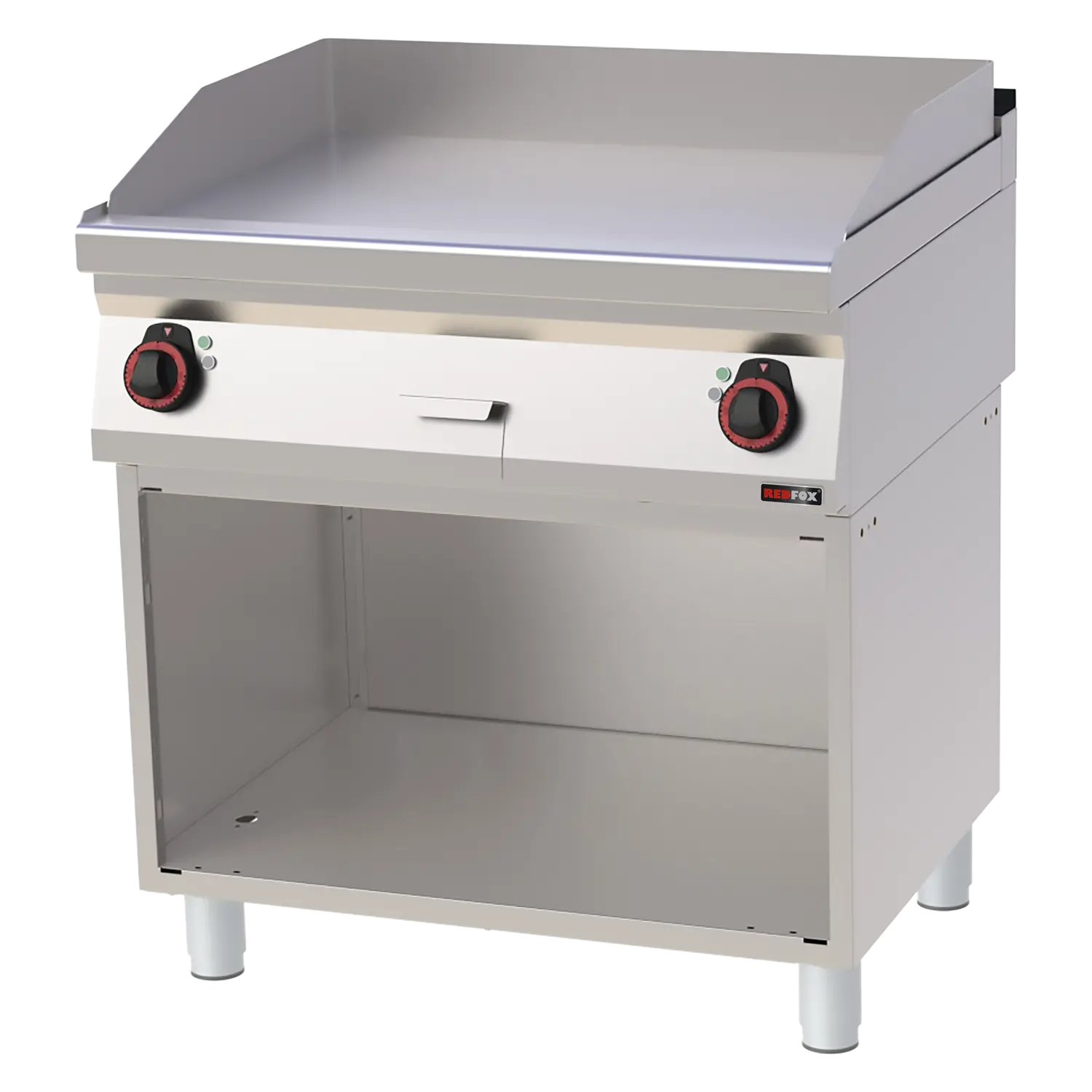 Fry-top-praadimisplaat 80x51 elektriline kroomitud sile avatud kapis 400 V FTHC 70/80 E