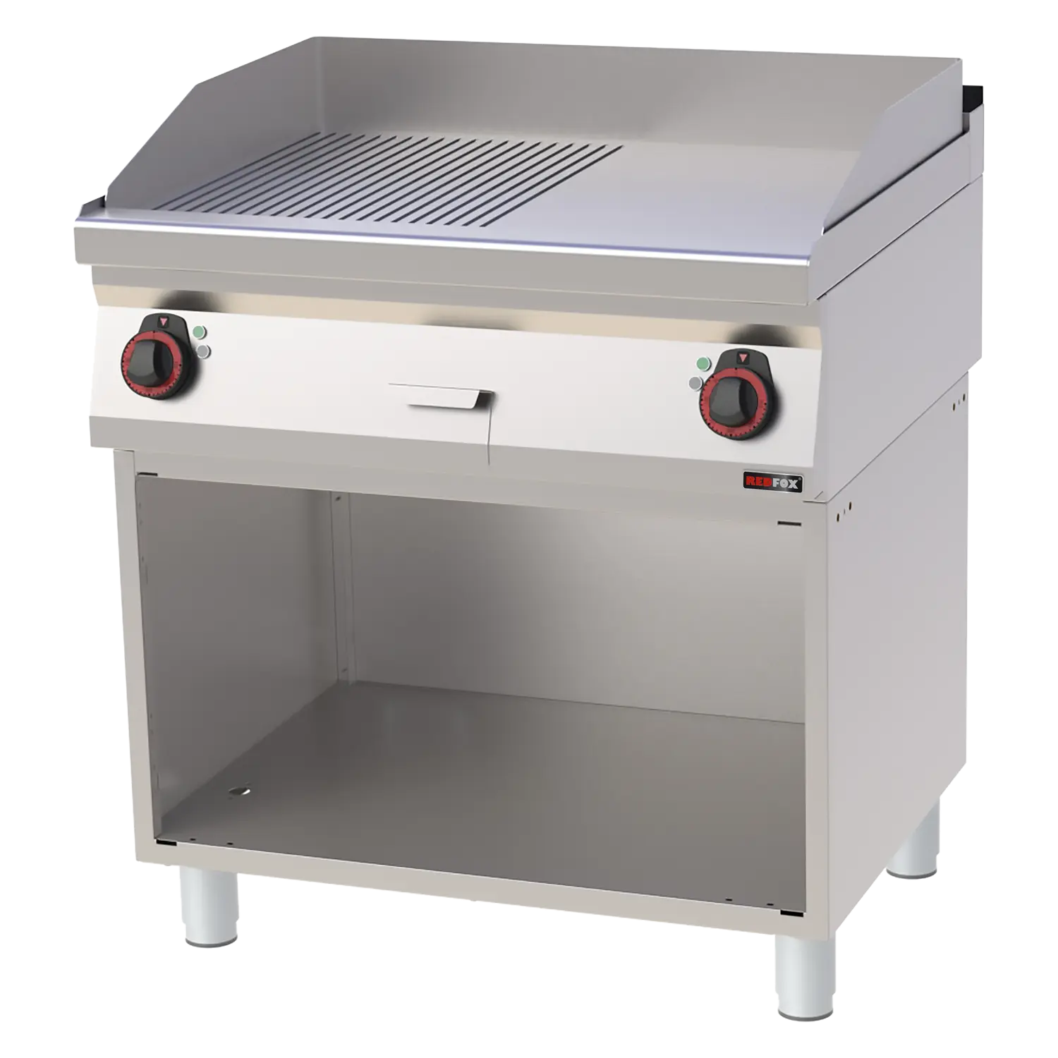 Fry-top praeplaat 80x51 elektriline kombineeritud avatud kapis 400 V FTHR 70/80 E