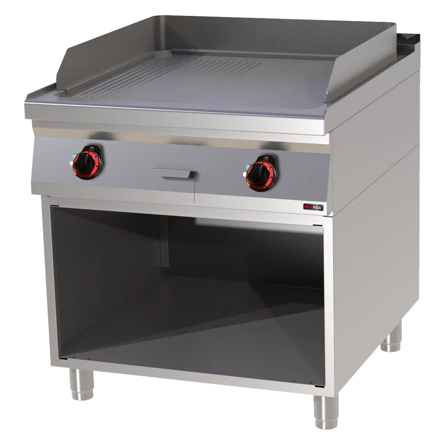 Praepann-grilli plaat 71x65 elektriline kombinatsioon avatud kapi peal 400 V FTHR 90/80 E
