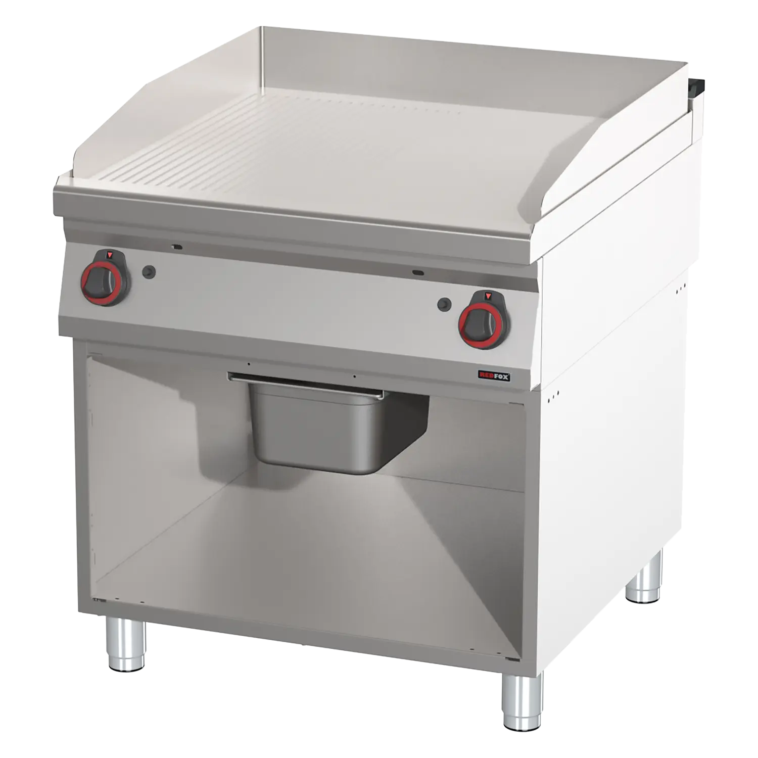 Fry-top sile/soonitud kuumutuspinna plaat FTHR 90/80 G