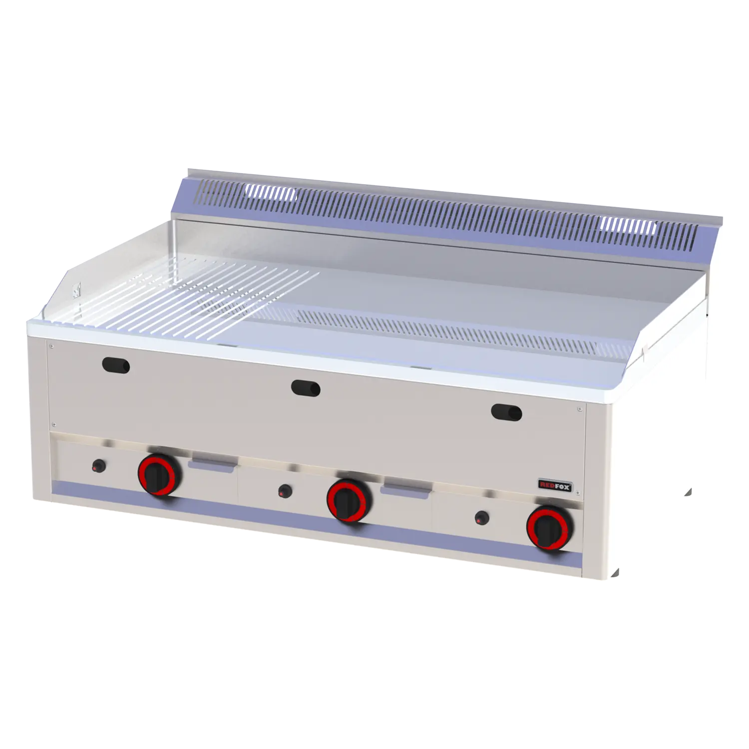 Fry-top grilli plaat 97x48 gaas kroomitud kombineeritud ilma kapita FTHRC 90 GL