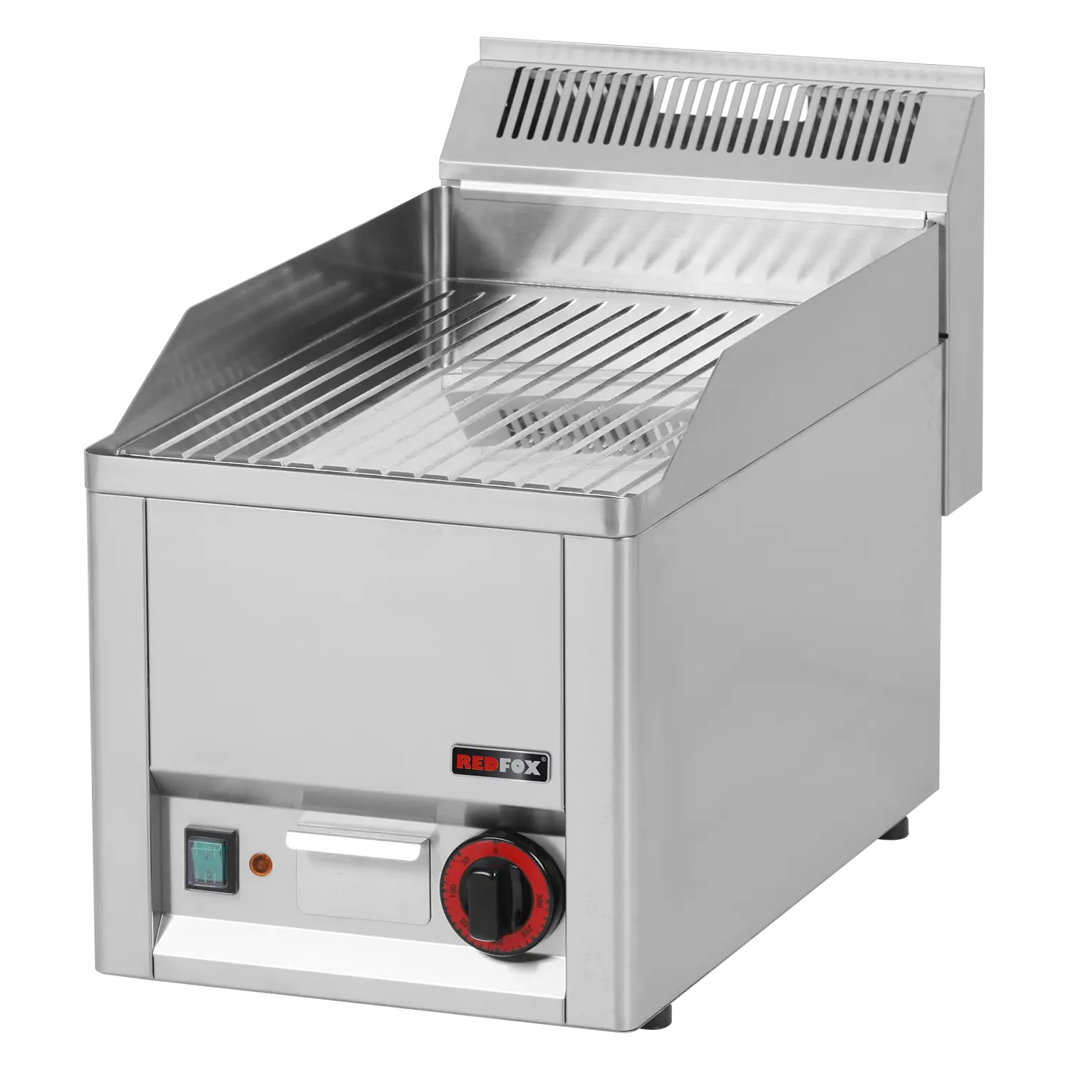 Fry-top grilli plaat 32x48 elektriline kroomitud soonega ilma kapita 230 V FTRC 30 EL