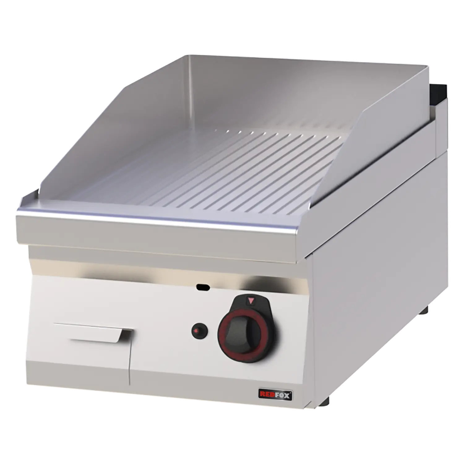 Fry-top griddle plaat 40x51 gaasiga kroomitud soontega ilma kapita FTRC 70/04 G
