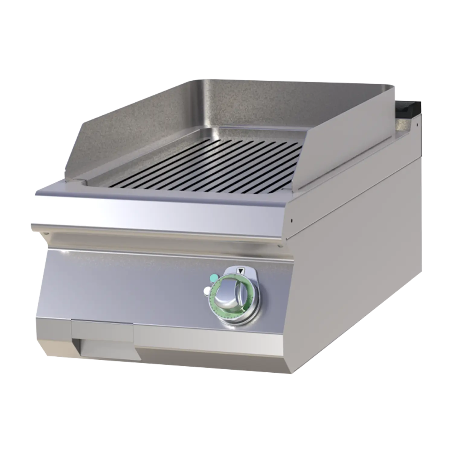 Fry-top griddle plate grooved chromed RM FTRC 704 E