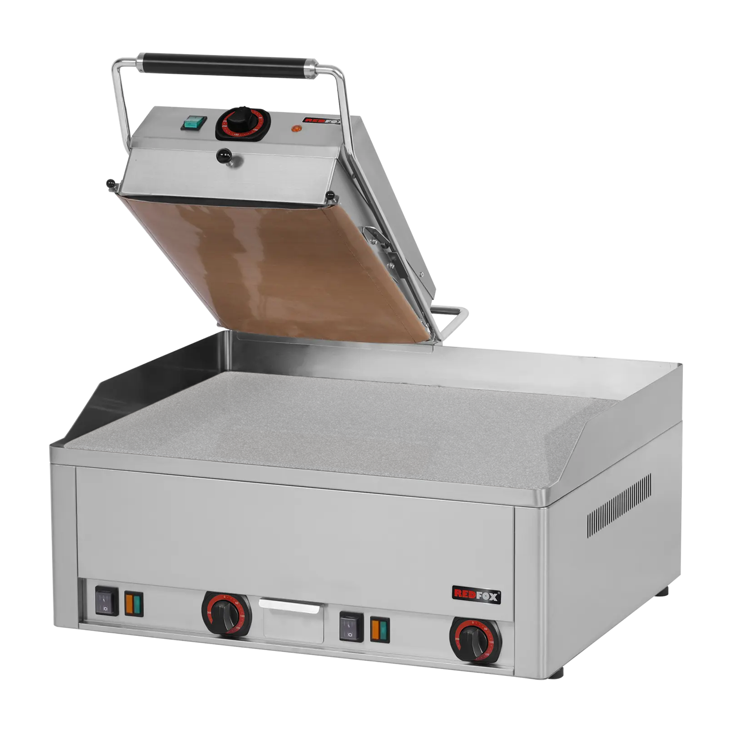 Steak-grill elektriline kahekordne 65x48 lauatüüp vastupidav kroom KD 63 E