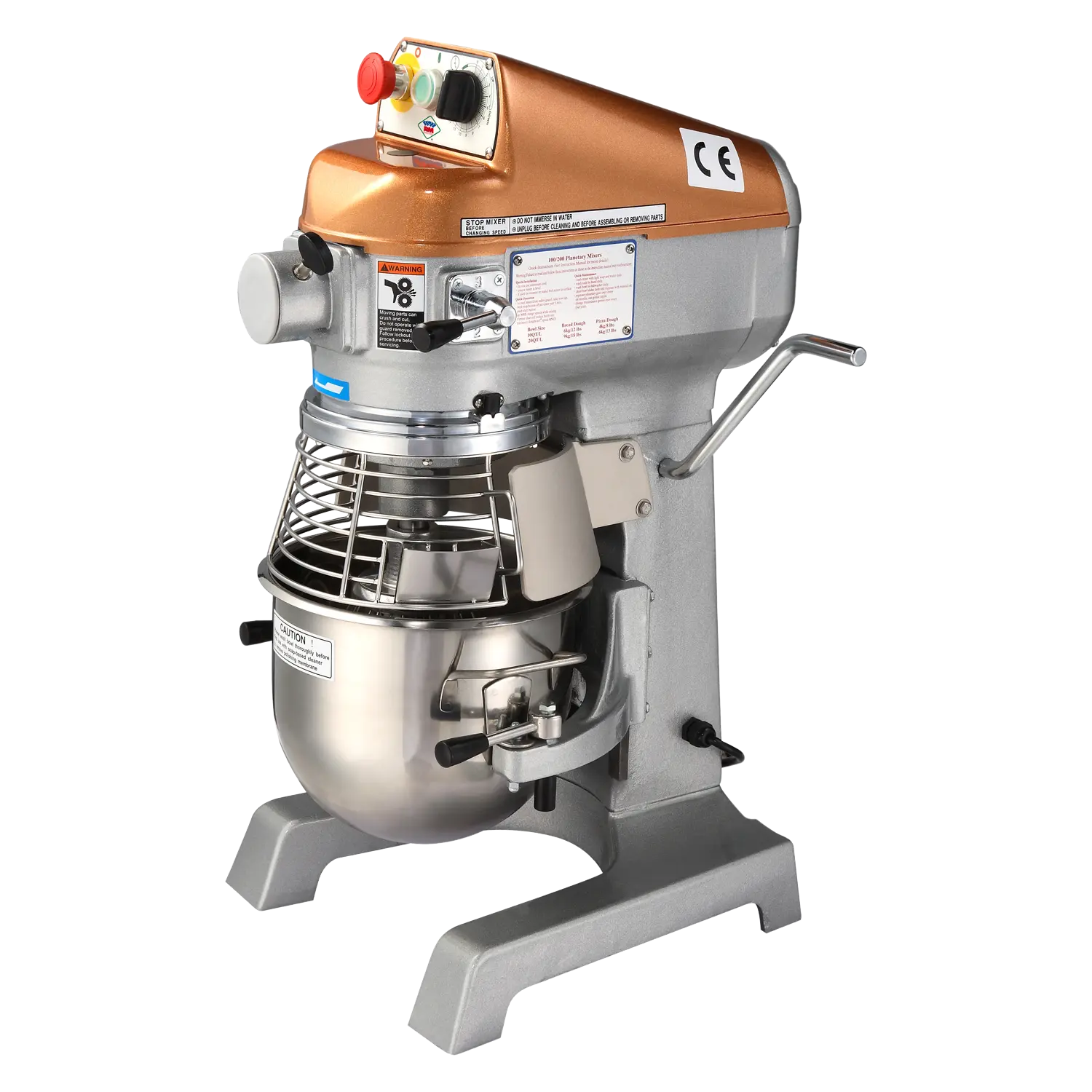 Universaalne planetaarsegisti, 3 kiirust, 10 l, 230 V, RM RM 100H