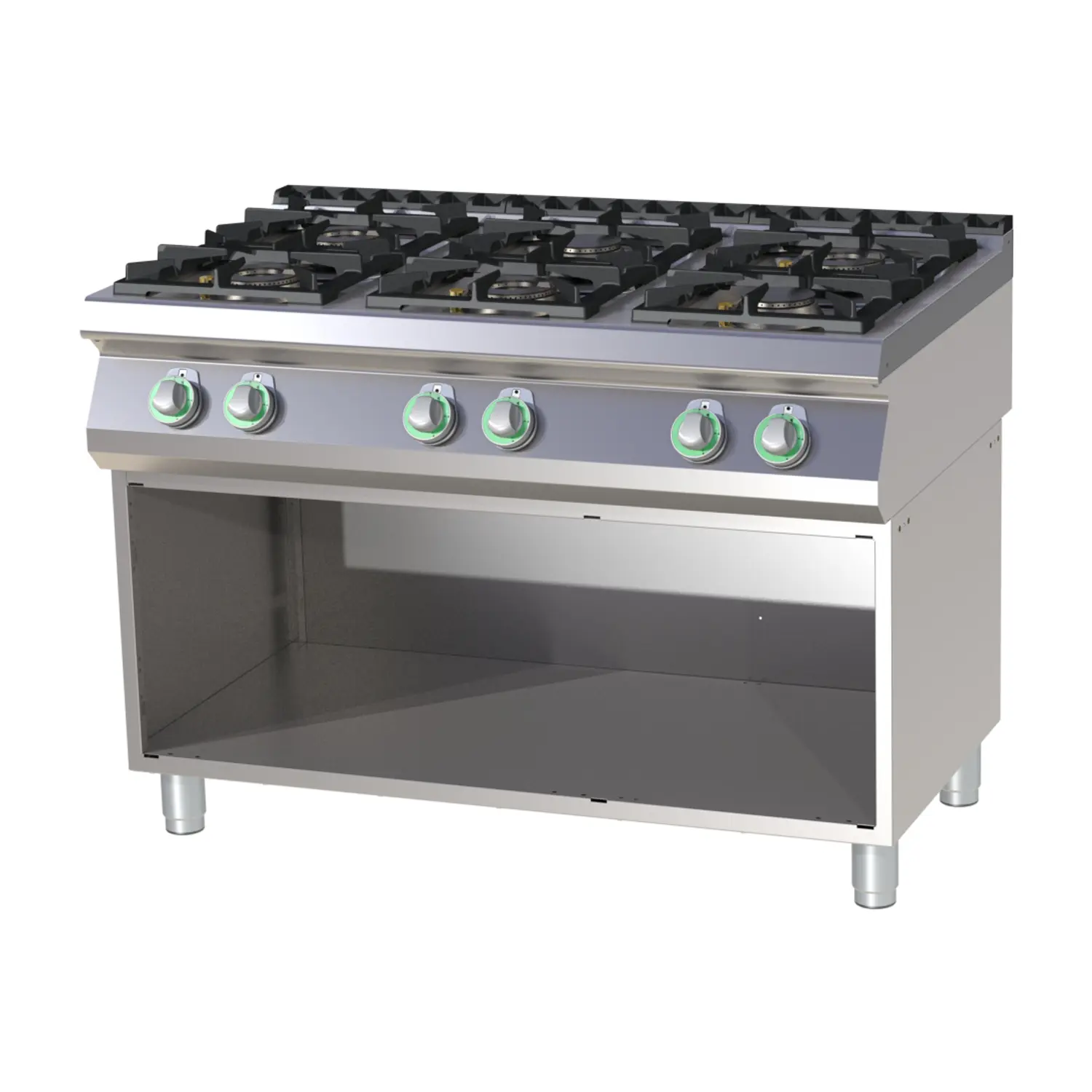 Cooking range gas on open cabinet RM SP 7120 G