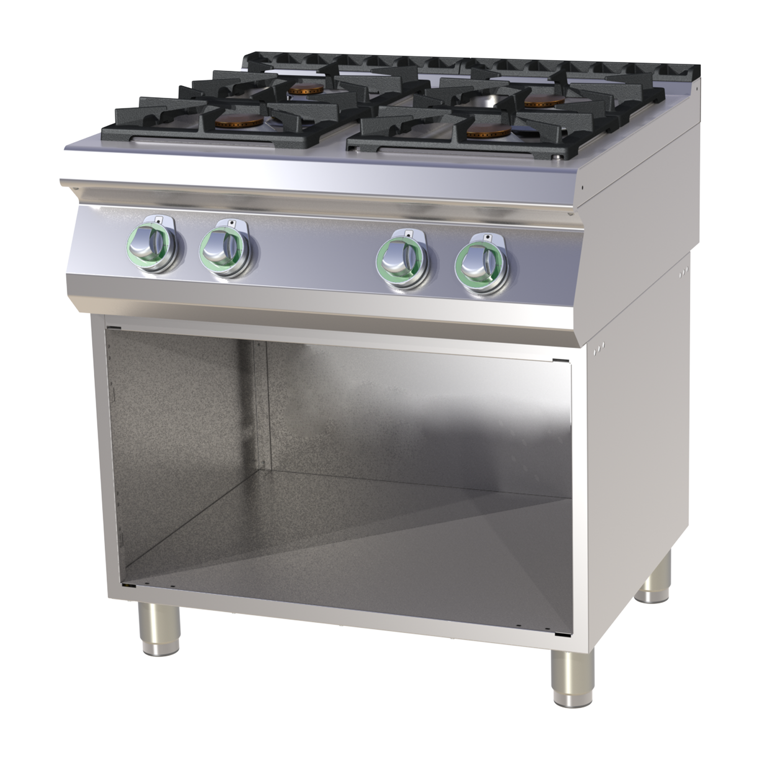 Cooking range gas on open cabinet RM SP 780 G