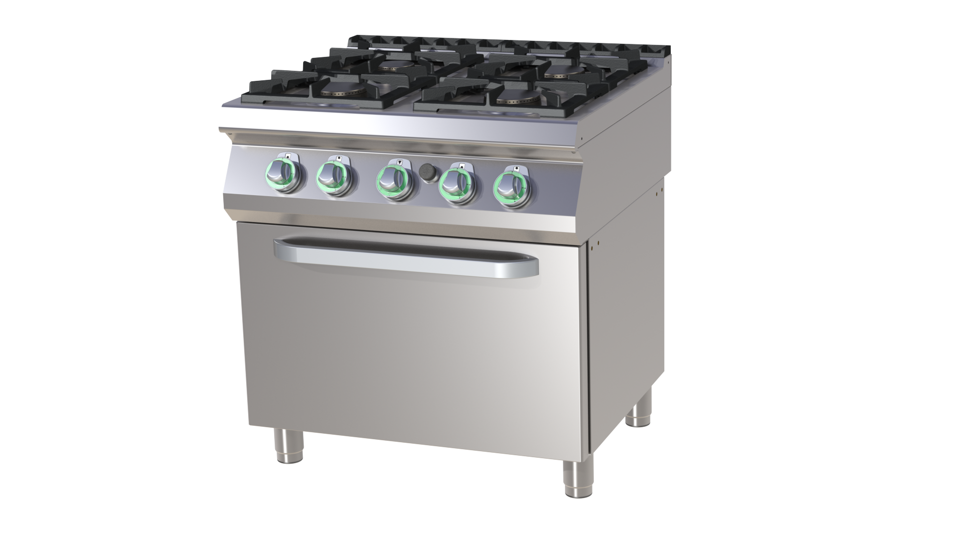 Cooking range gas with oven 2/1 RM SPBT 780/21 G