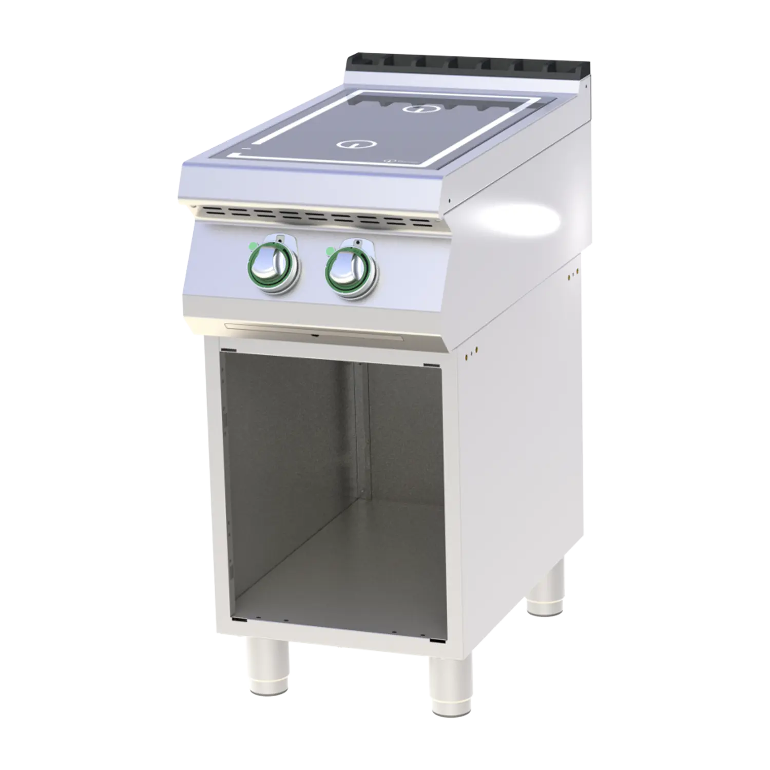 Induktsioonpliidiplaat avatud kapis RM SPI 740 E