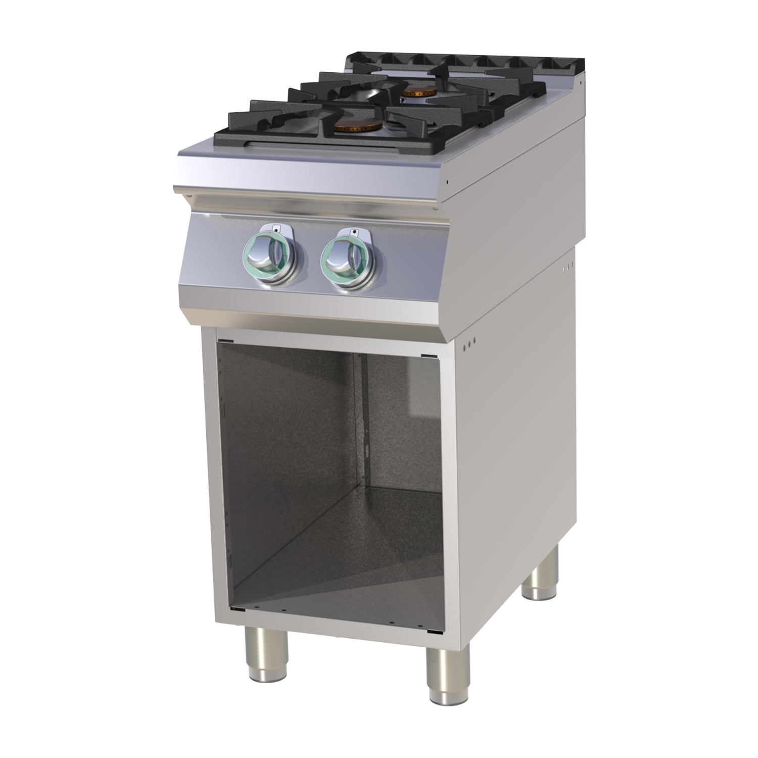 Cooking range gas on open cabinet RM SPS 740 G