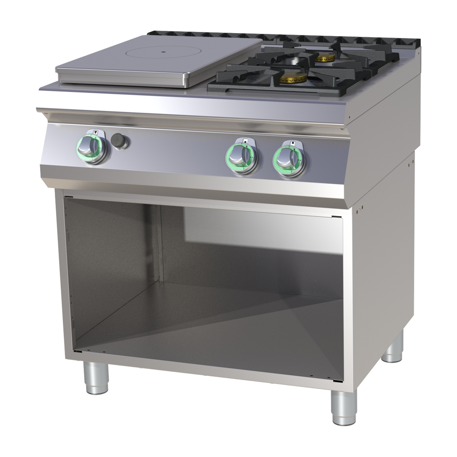 Solid Top gas cooker with cabinet RM STPS 780 G